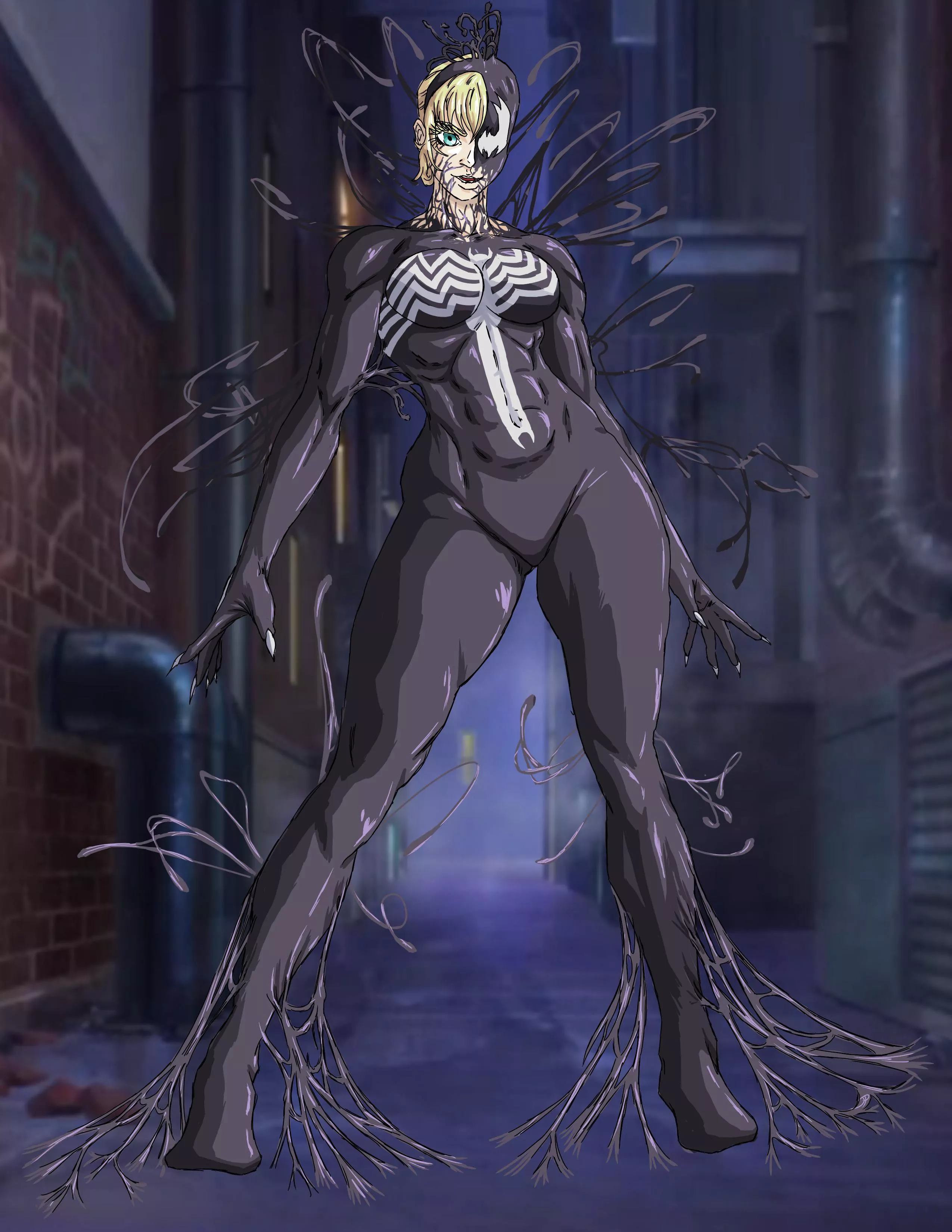 Venomized Gwen Stacy by Asdasfacksas