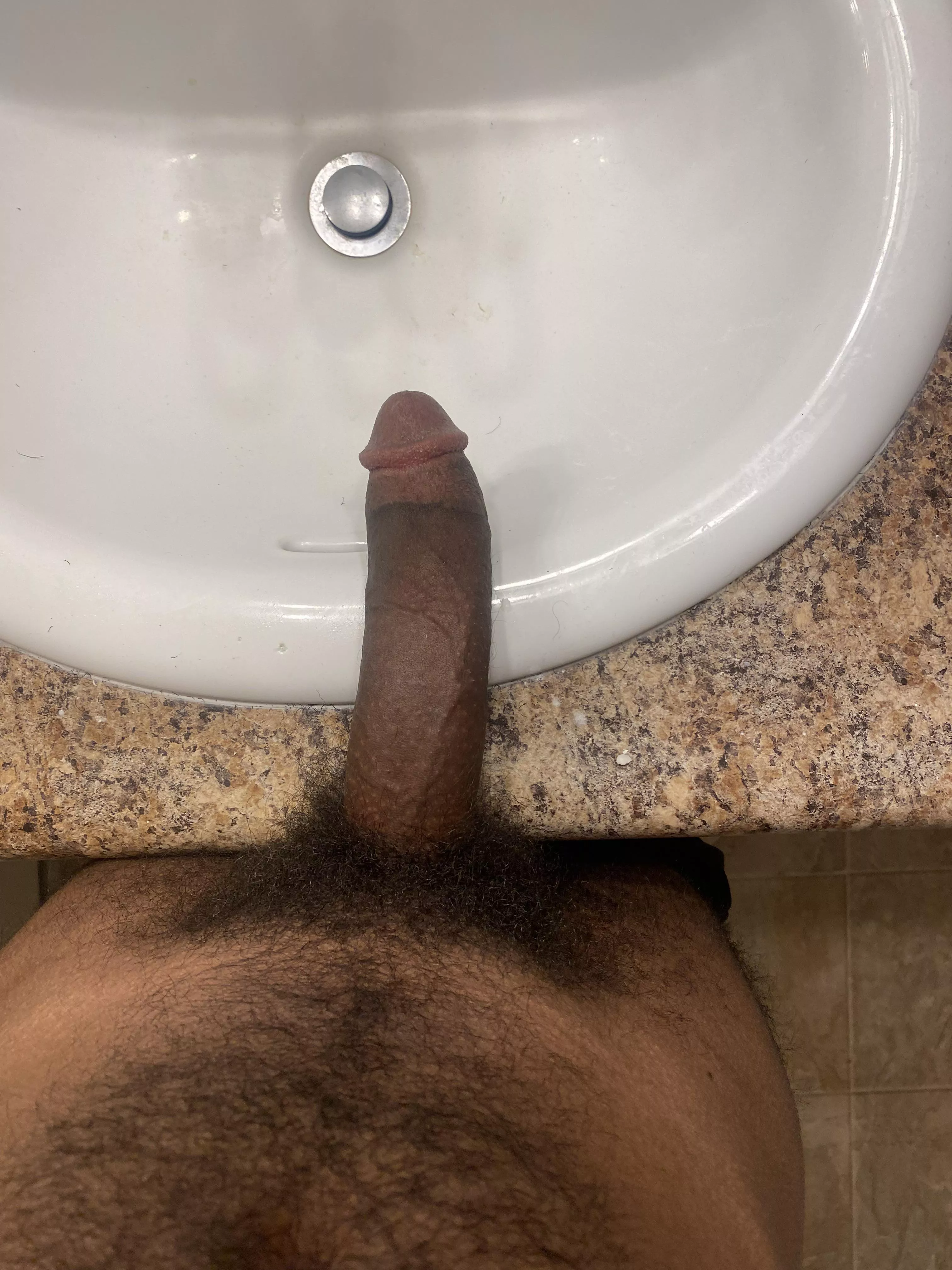Who wants to bend over my bathroom counter? 