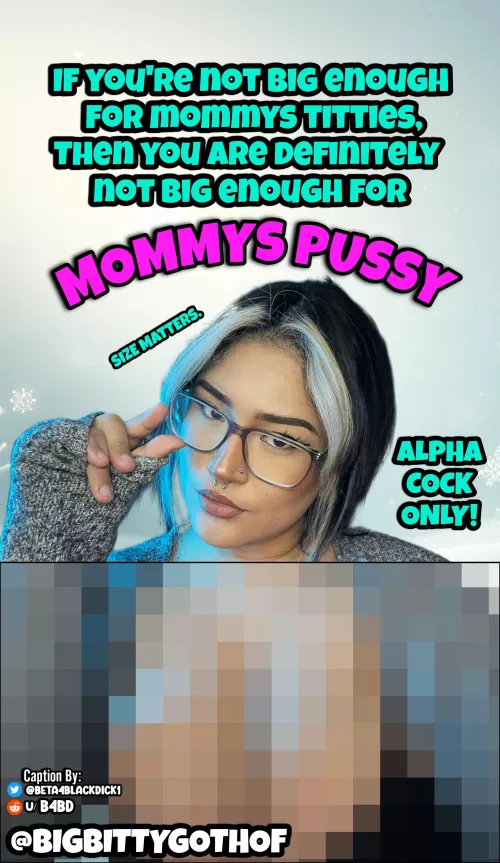 You're just..... not big enough!
(but im sure you hear that alot already... lmao)