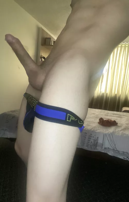 [19] drop on your knees and suck my uncut cock