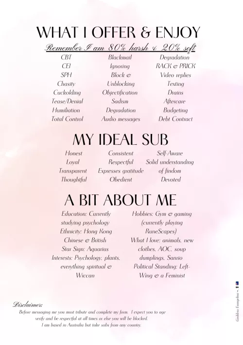 21 [F4A] #Online seeking a loyal and transparent sub. 