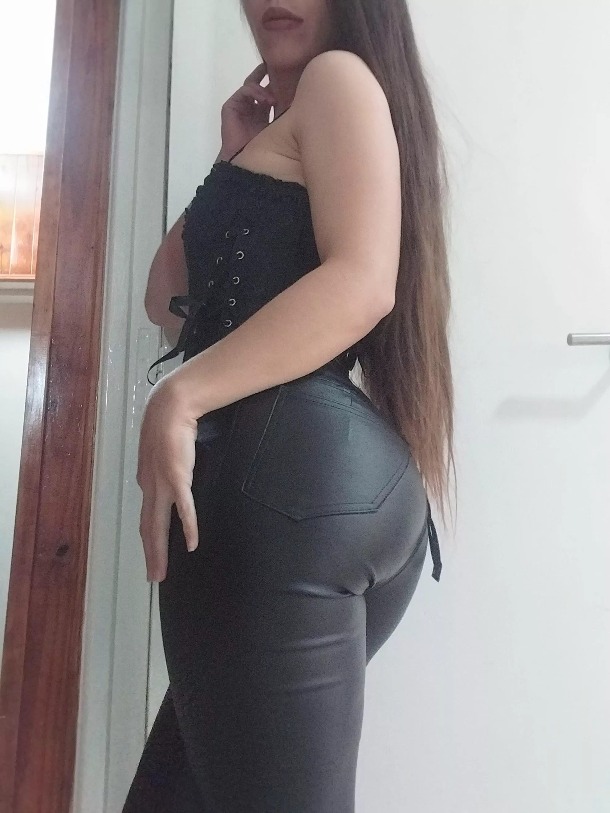 A corset is always a good idea with leather, do you think so