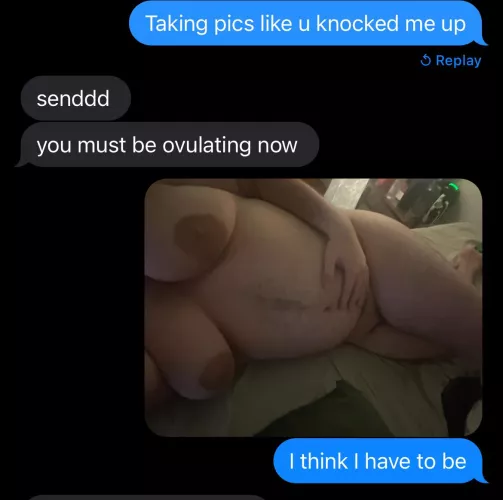 aching to drop everything and be forcefully knocked up