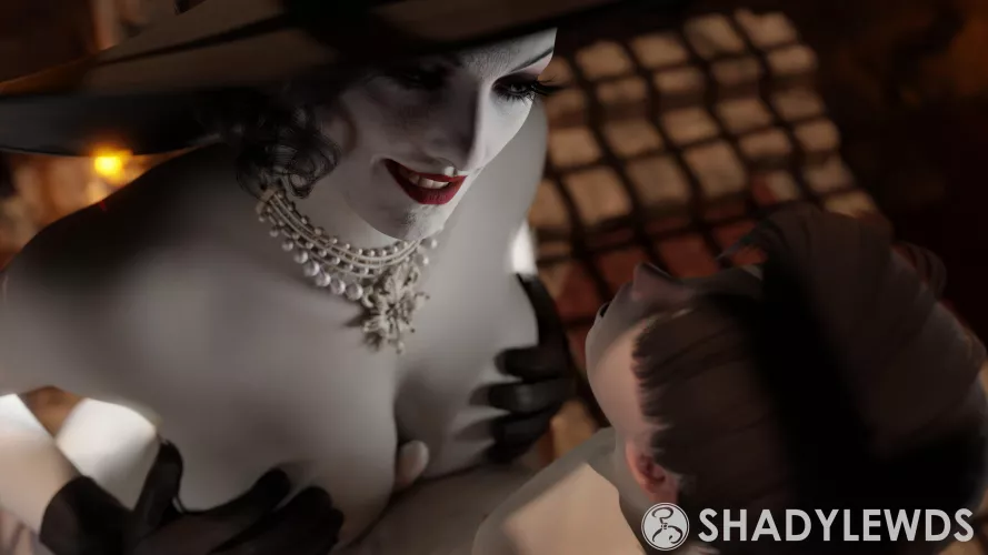 Alcina Dimitrescu tittyfuck (ShadyLewds)