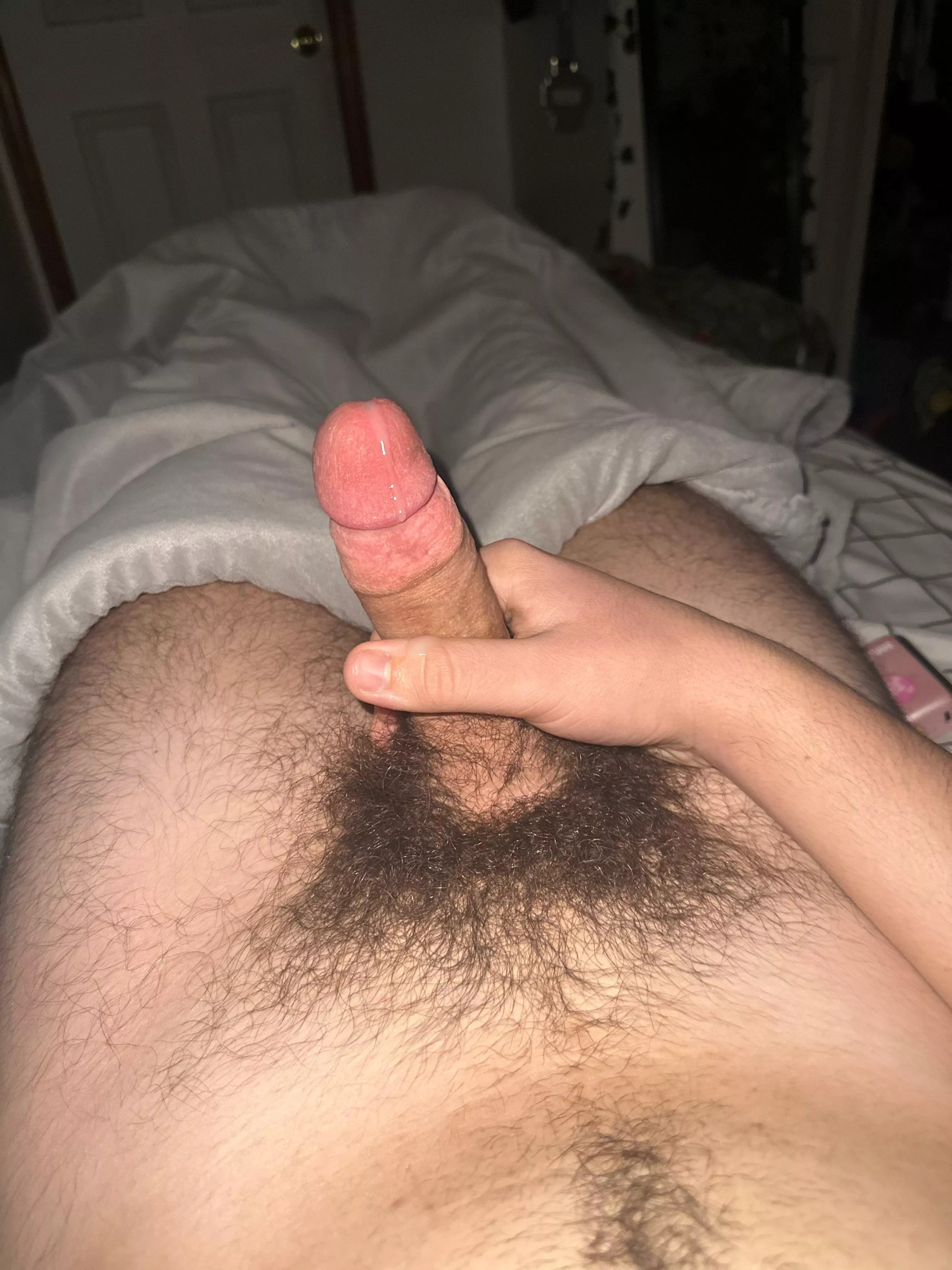 anyone like my hairy penis dripping w pre cum?