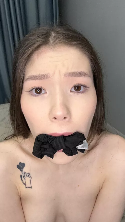 Asian bitch will obey her daddy