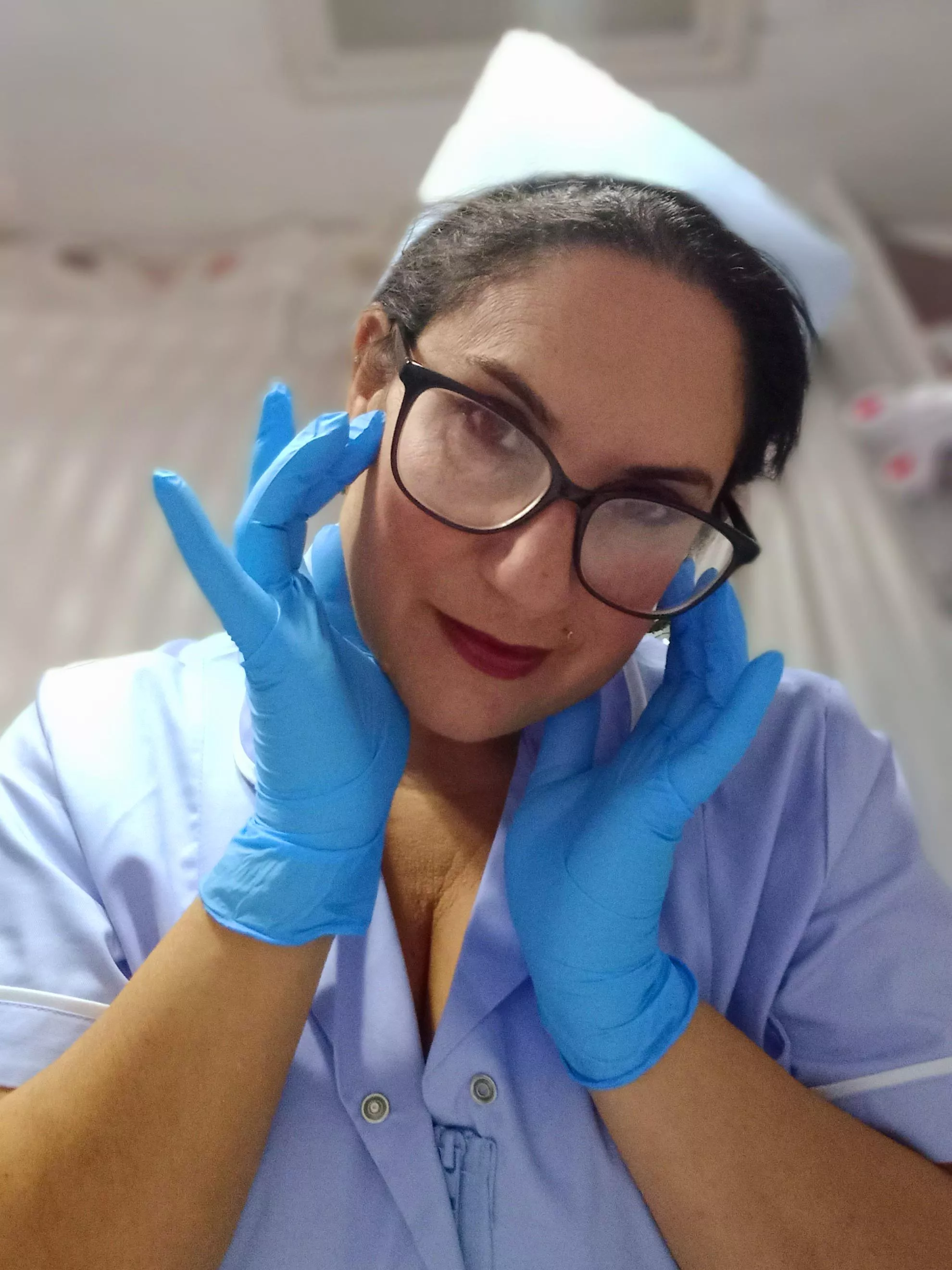 Can I touch your face with my gloves