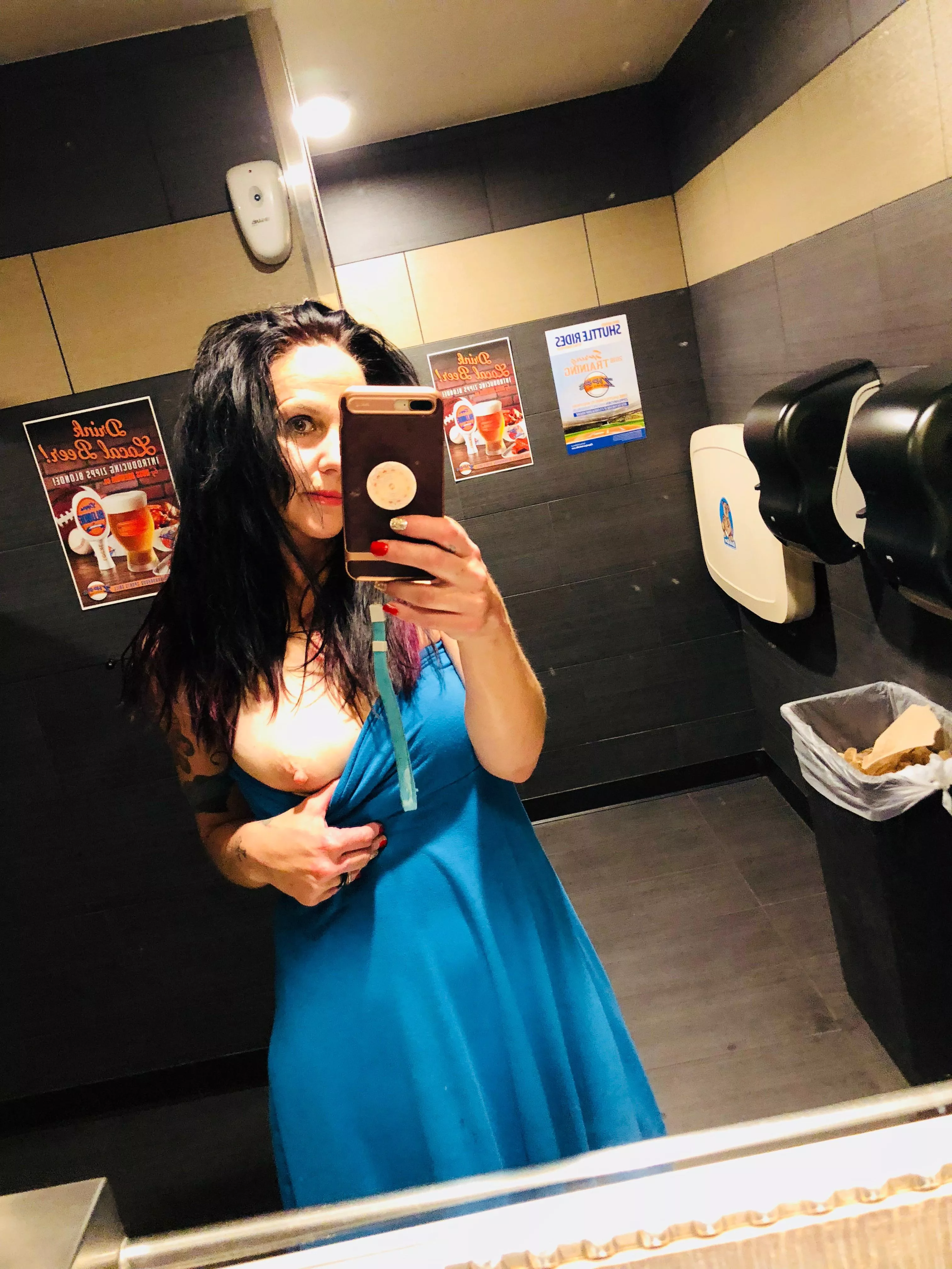 Changing it up. Out w/hubby and a 3rd but still bewbs!