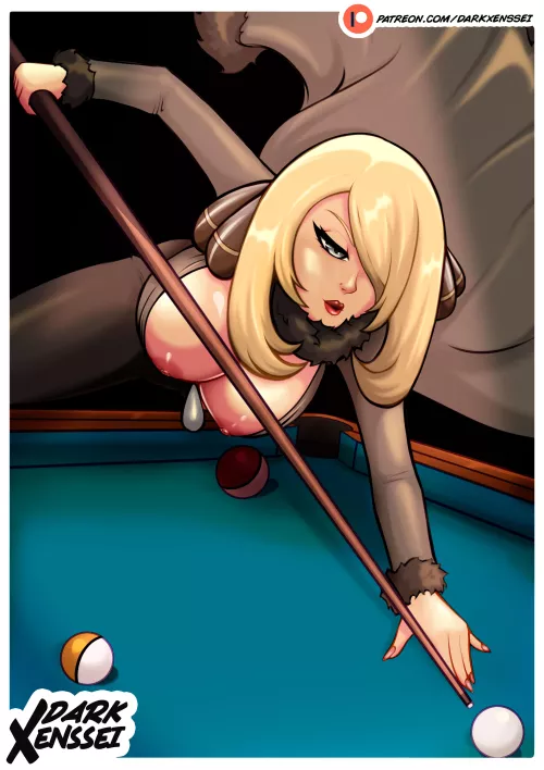 Cynthia hitting some balls (DarkXenssei)