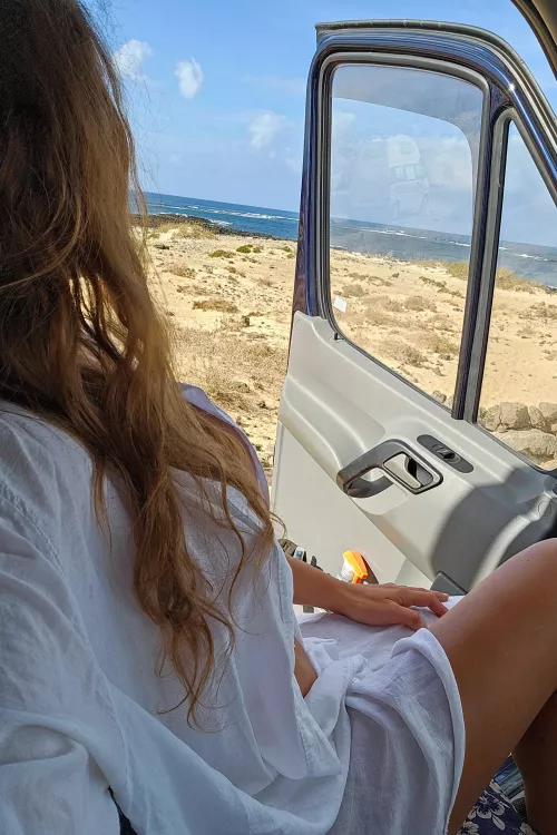 Driving on sandy dirt 