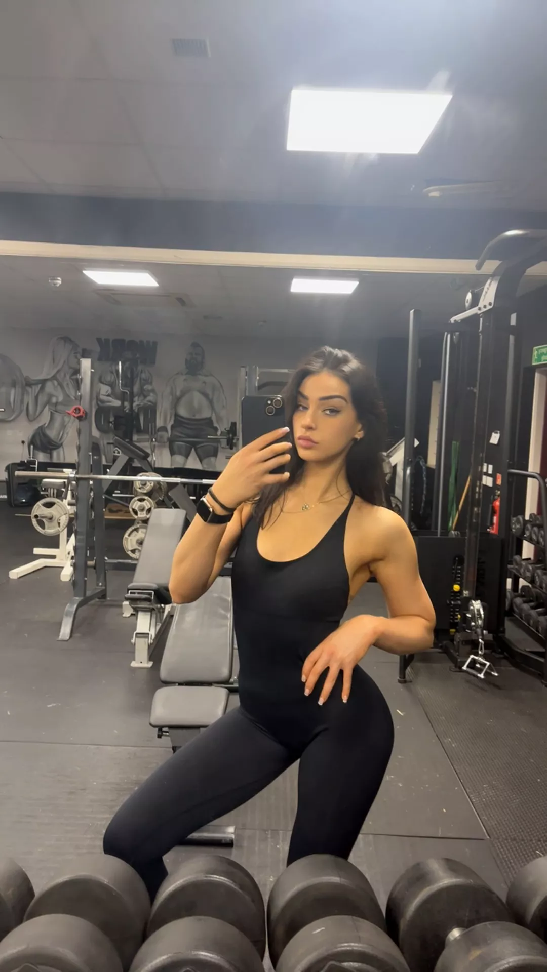 Flexing my muscles and maybe a little charm too 