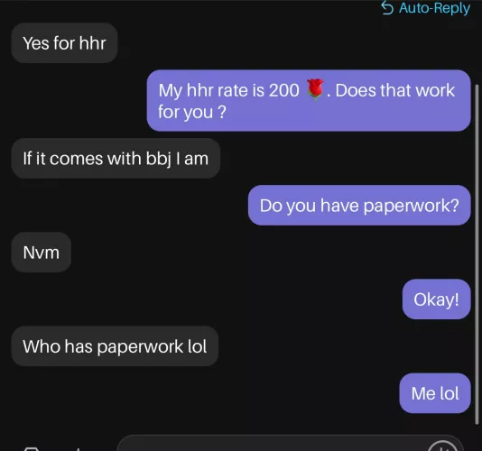 for the ladies who inquire about bbj or bare services