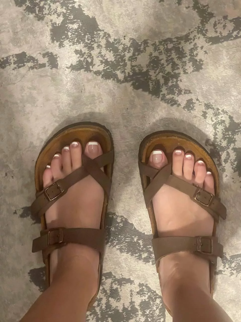 French tips + birks are the best combo ❤️👣