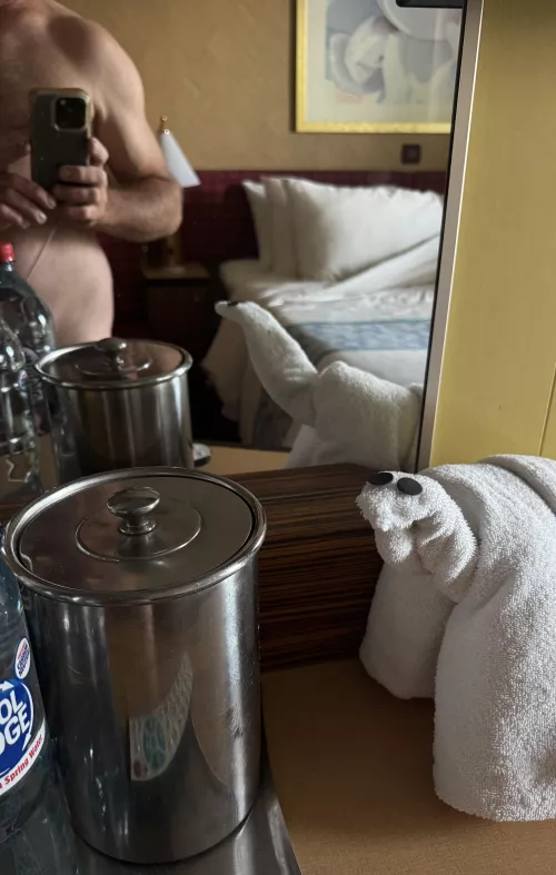 Fresh bed, fresh room, clothing optional 