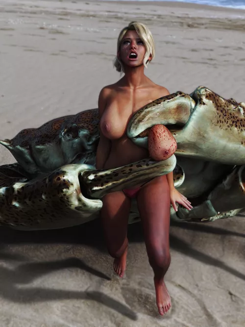 Girl and the Giant Crab