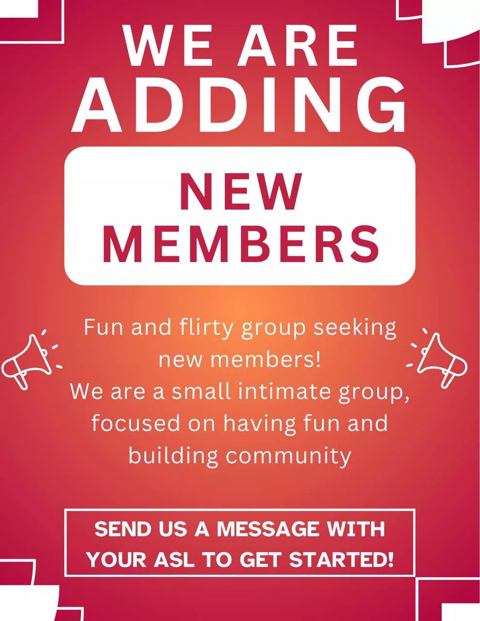 Group Looking For New Members!