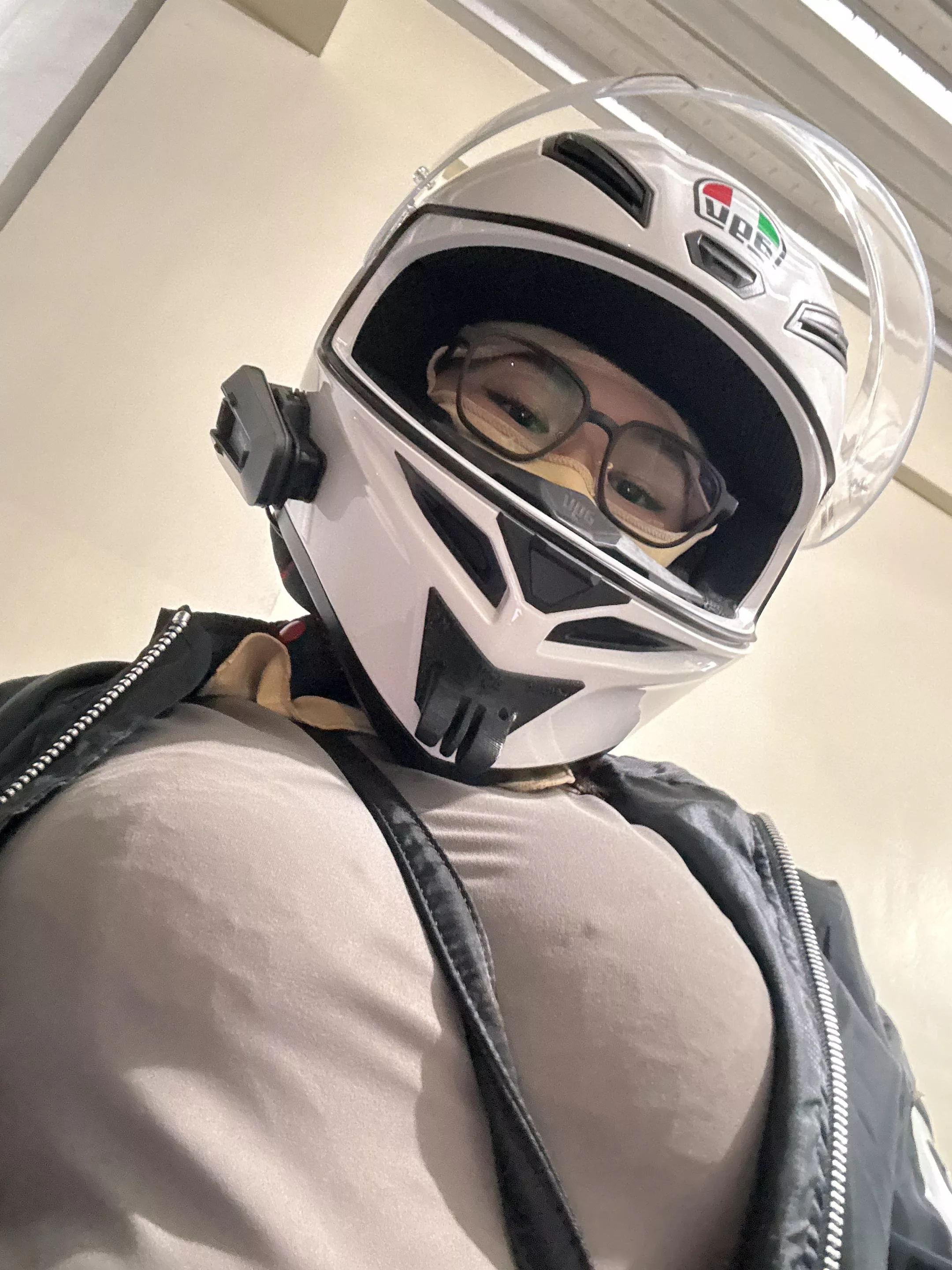 Helmet on, but my mind’s already in overdrive. 😈