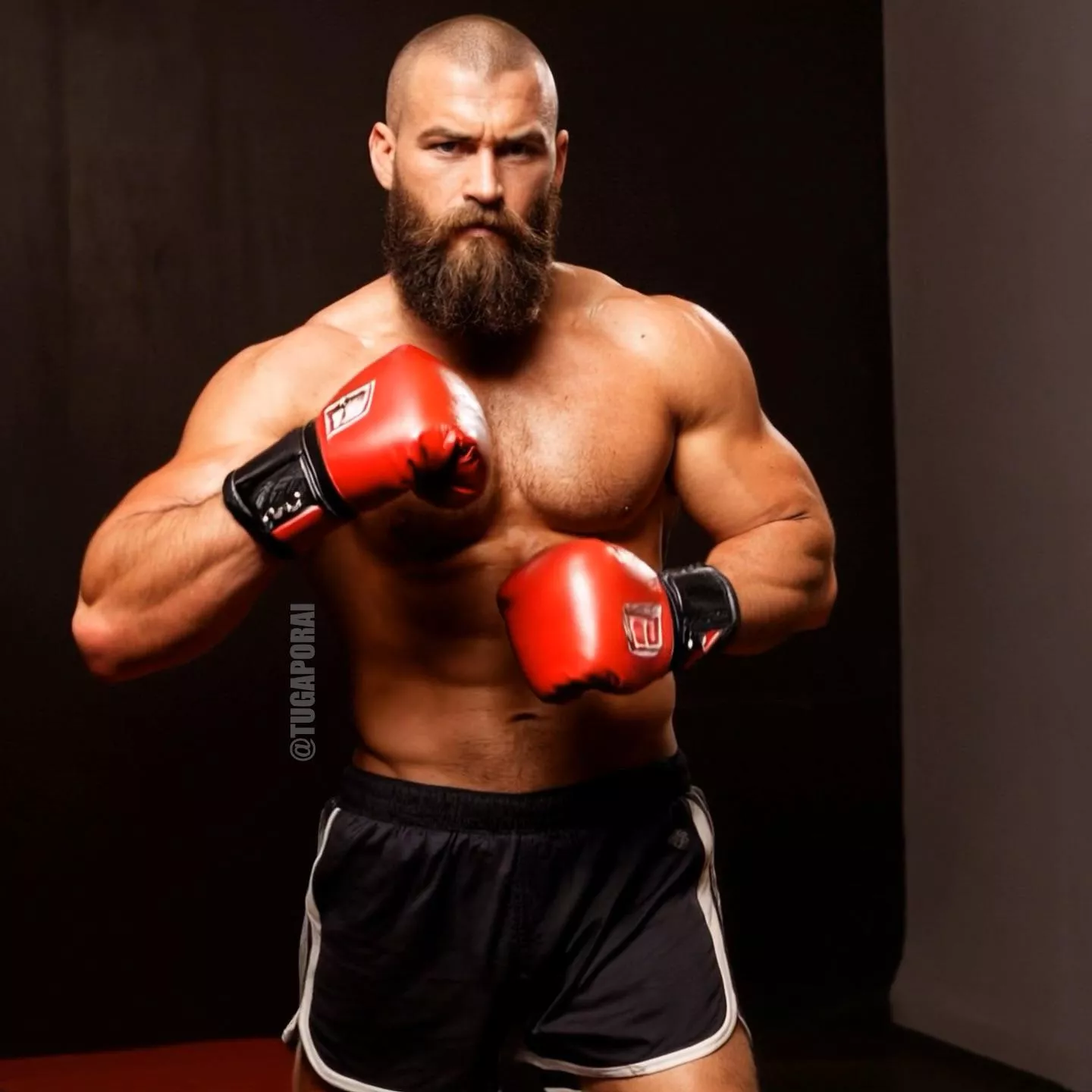 I am a portuguese guy with a thick beard and I love to wear boxing gloves 🥊