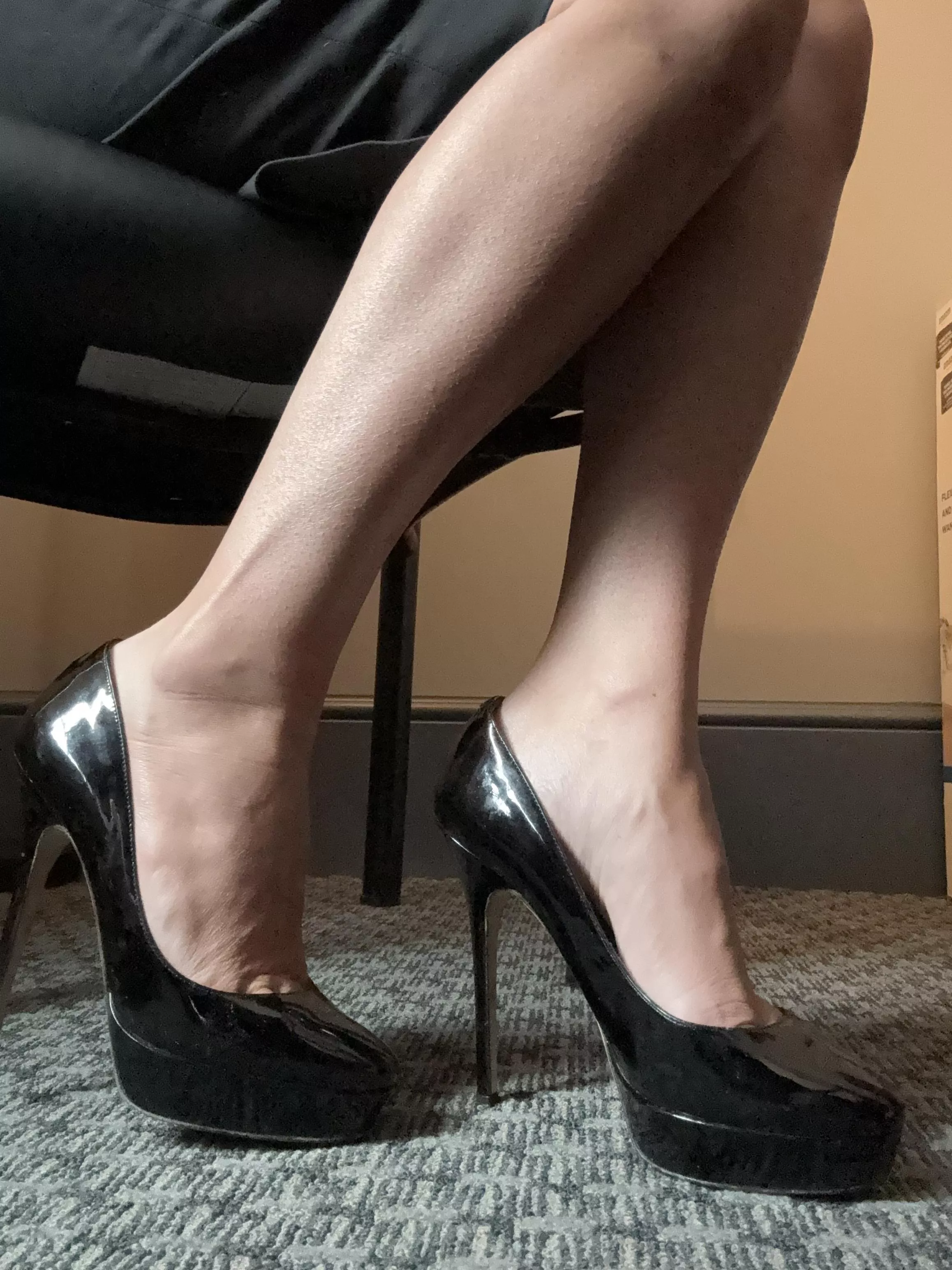 I appreciate when high heels are comfortable, and these are so comfortable