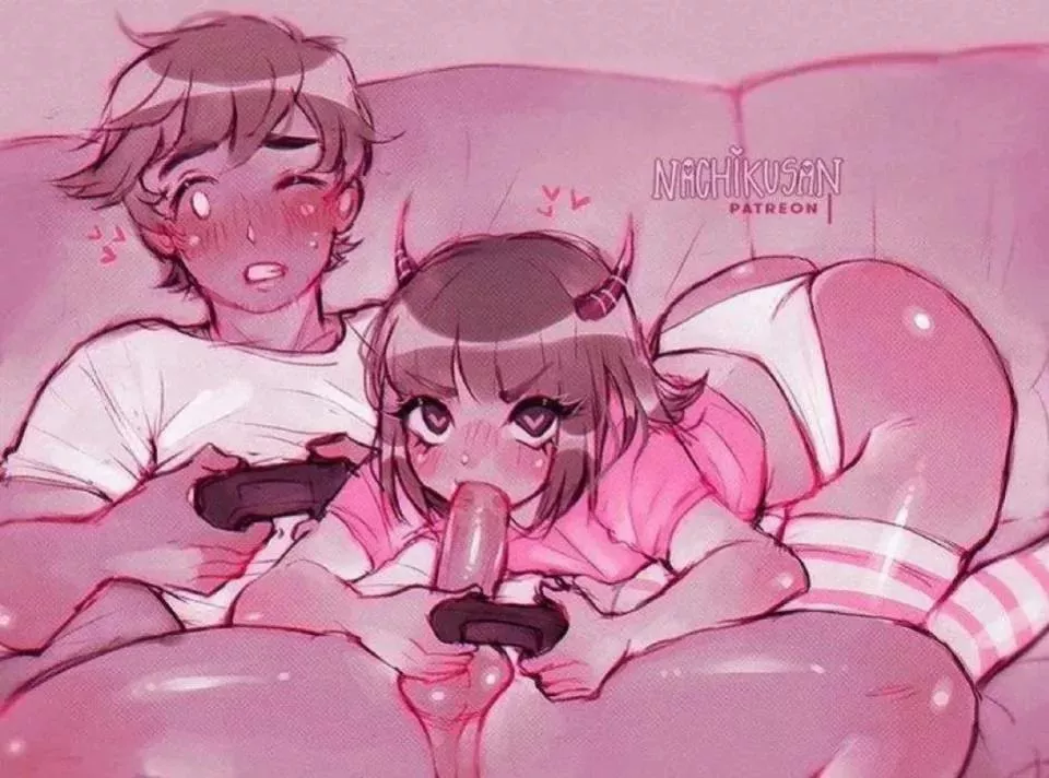 I need a good little girl to distract me while we play games~ I need a good little girl to distract me while we play games~