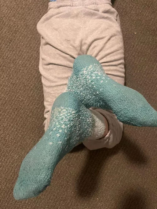 I think the fuzz traps some of the smell.