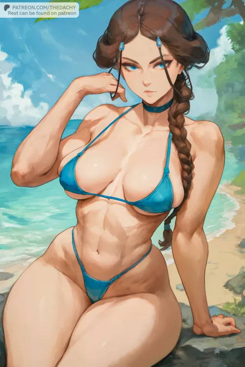 Katara at the beach