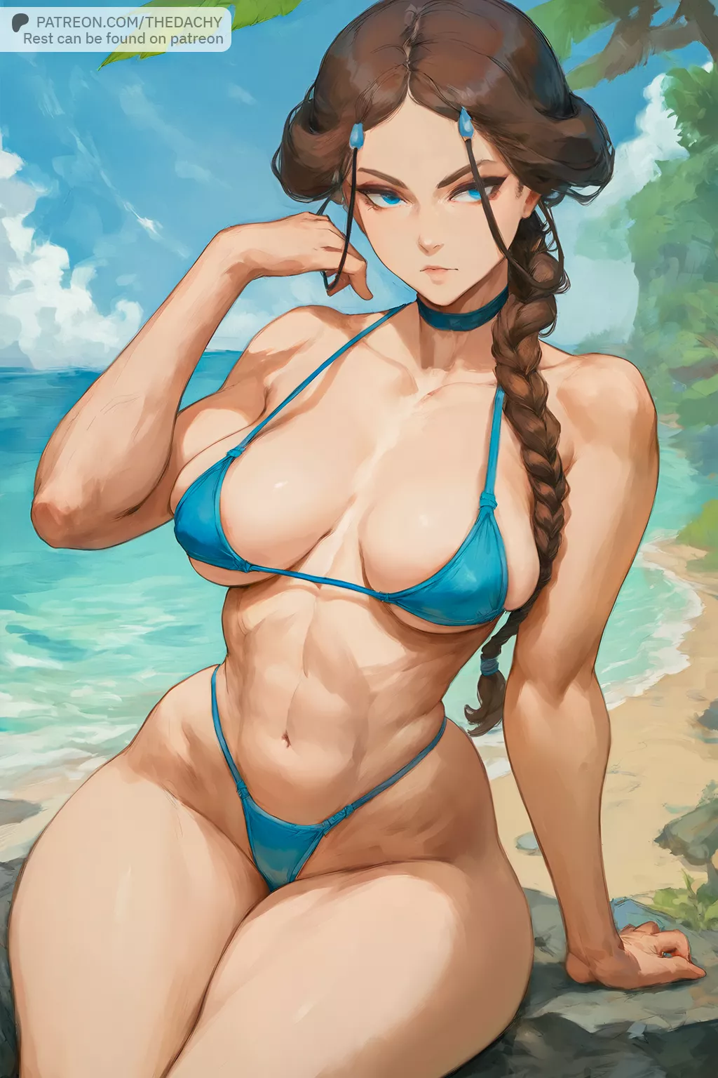 Katara at the beach