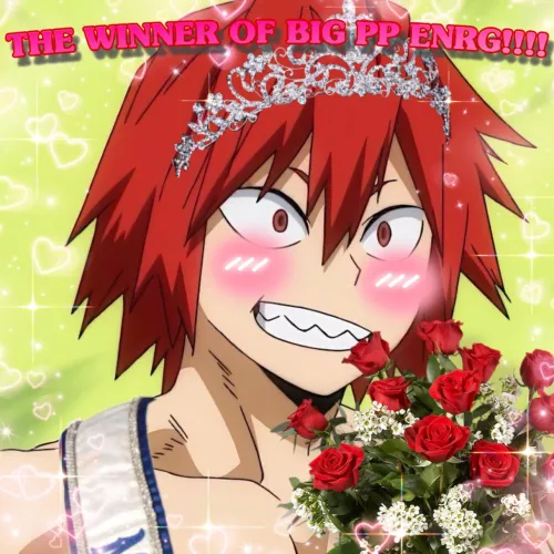 Kirishima is the winner of big pp EnrG!! Now here is the man himself with a few words!