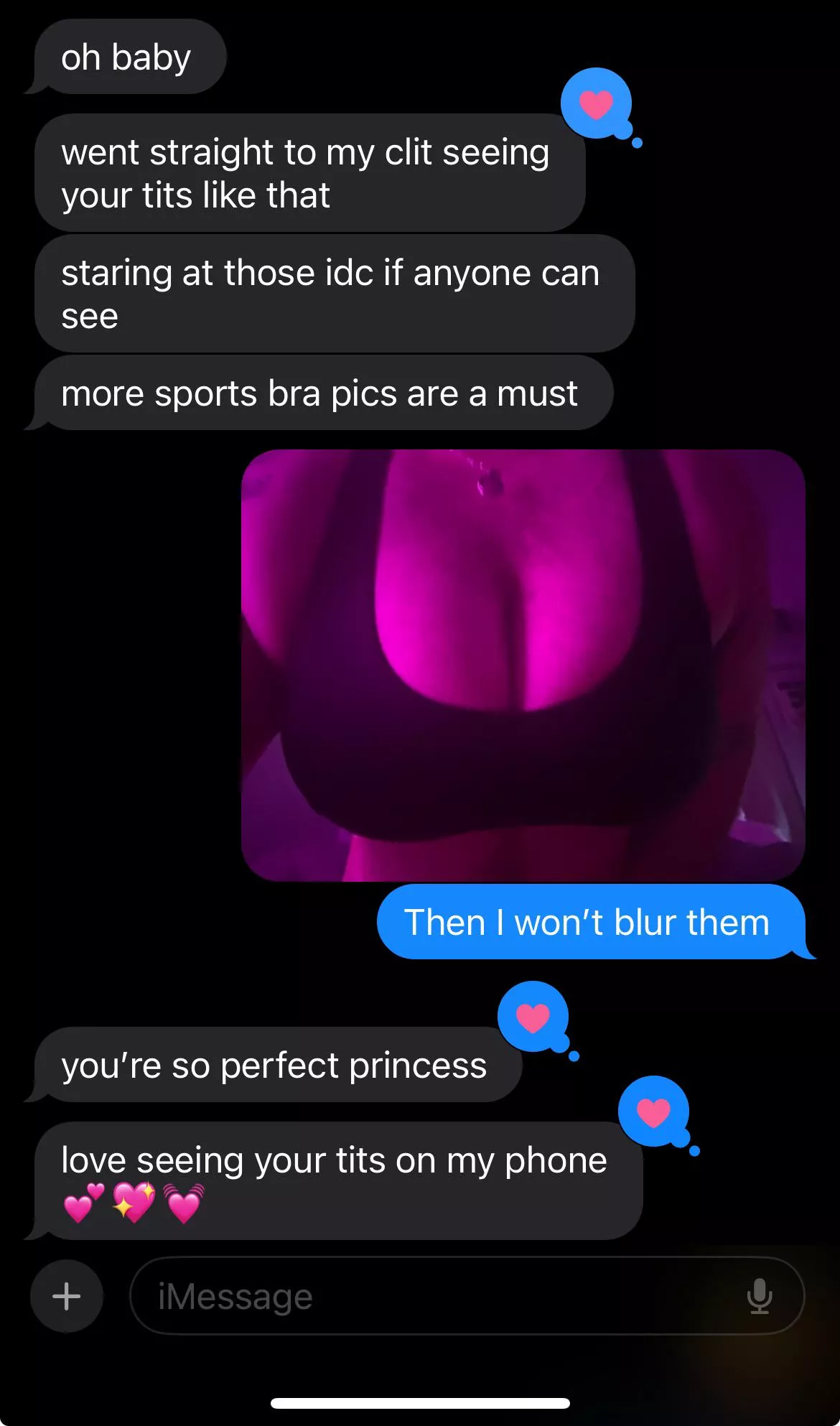 my girlfriend loves objectifying my tits 