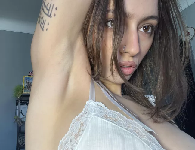 My smooth, pale armpit suits you just fine