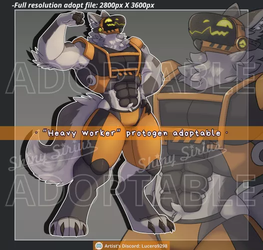 my take on a bulky protogen>> (artist: me)