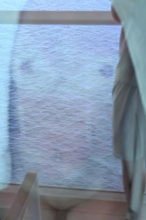 Nothing better than looking out the balcony window! So ready for our next cruise! 🚢 