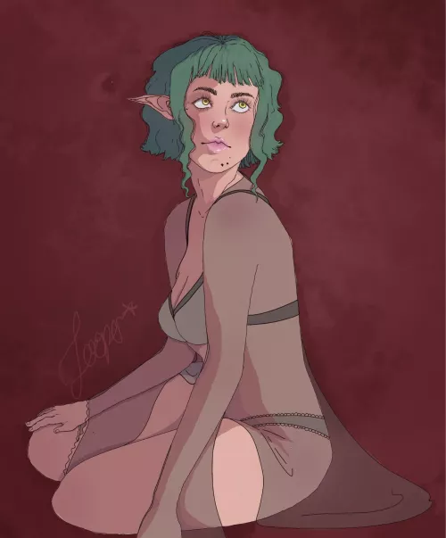 OC Beautiful Elf by MizzLoop