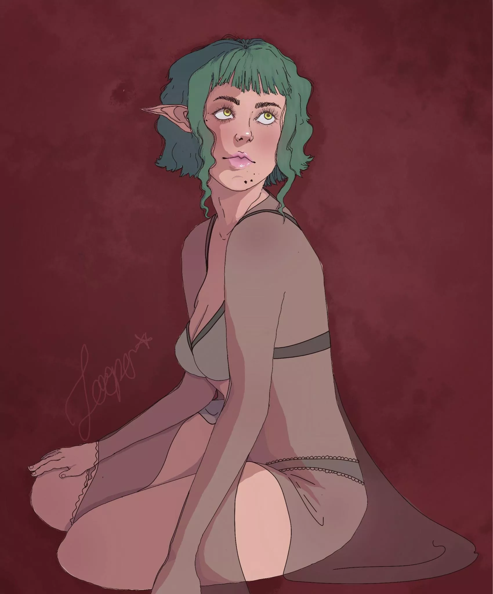 OC Beautiful Elf by MizzLoop