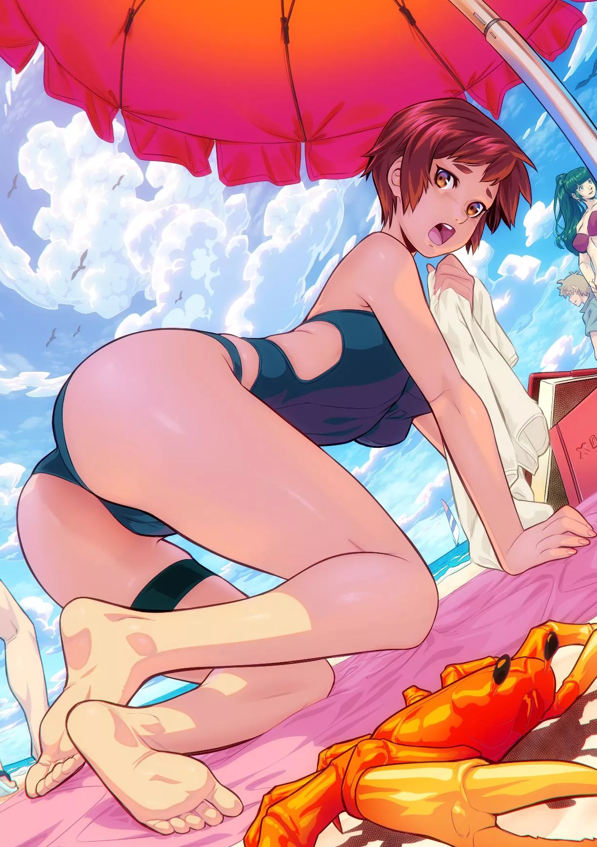 [OC] Kei from WiFi Wars: Speedometer in Swimsuit.