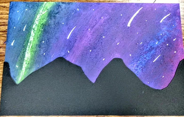 ouppy done with her art!!