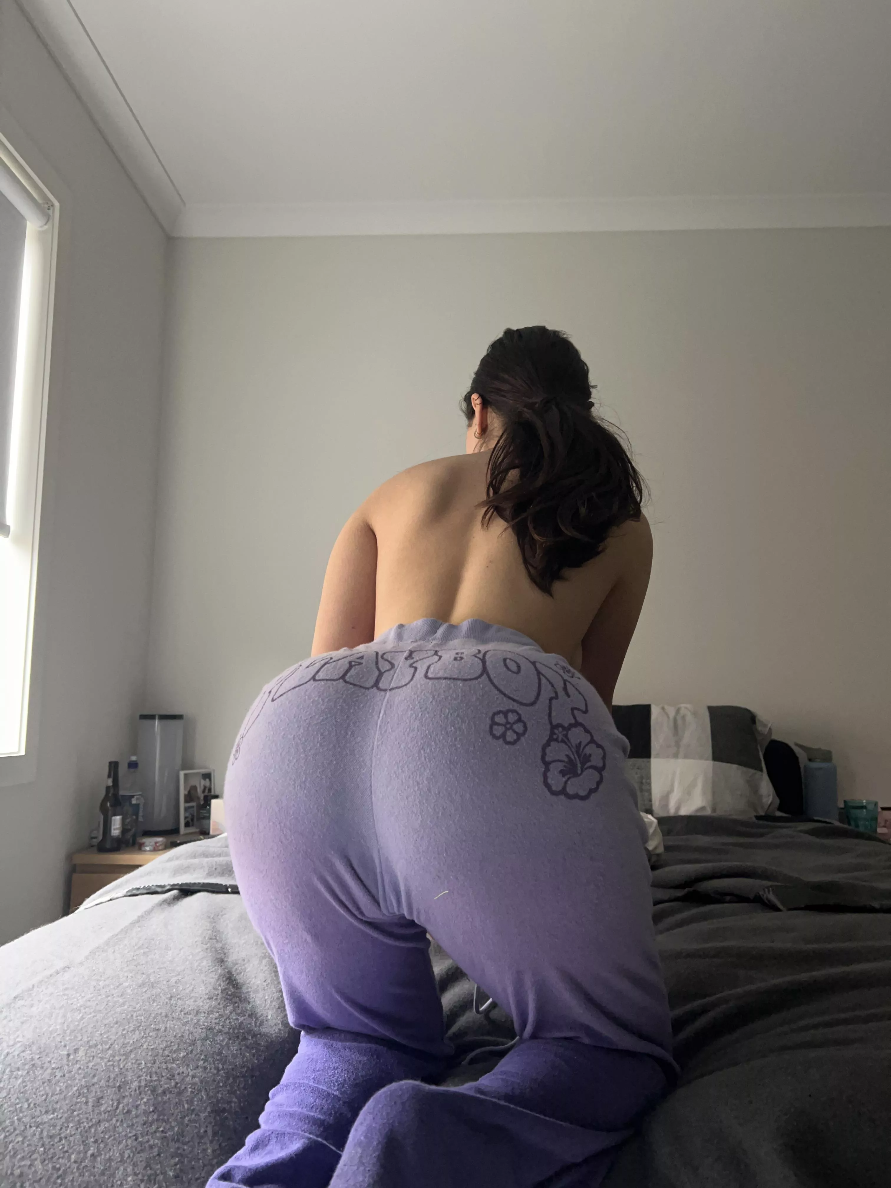 Playing in playboy sweats