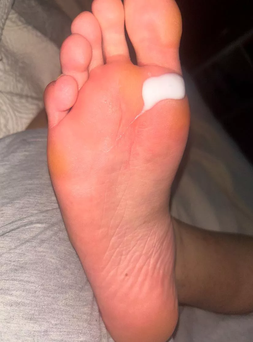 rub it in and massage them 😘