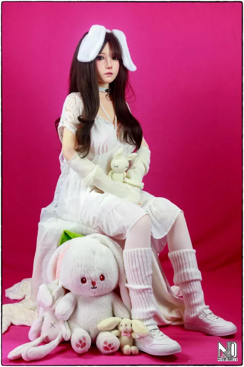 Seo-Hyun and bunny friends