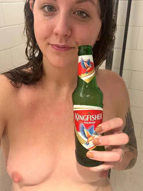 Sleepy shower Kingfisher 