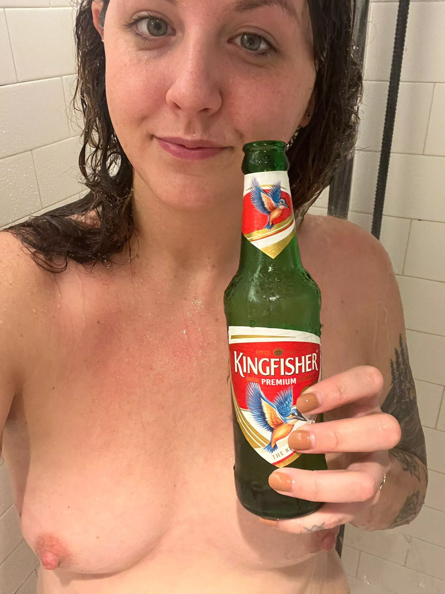 Sleepy shower Kingfisher 