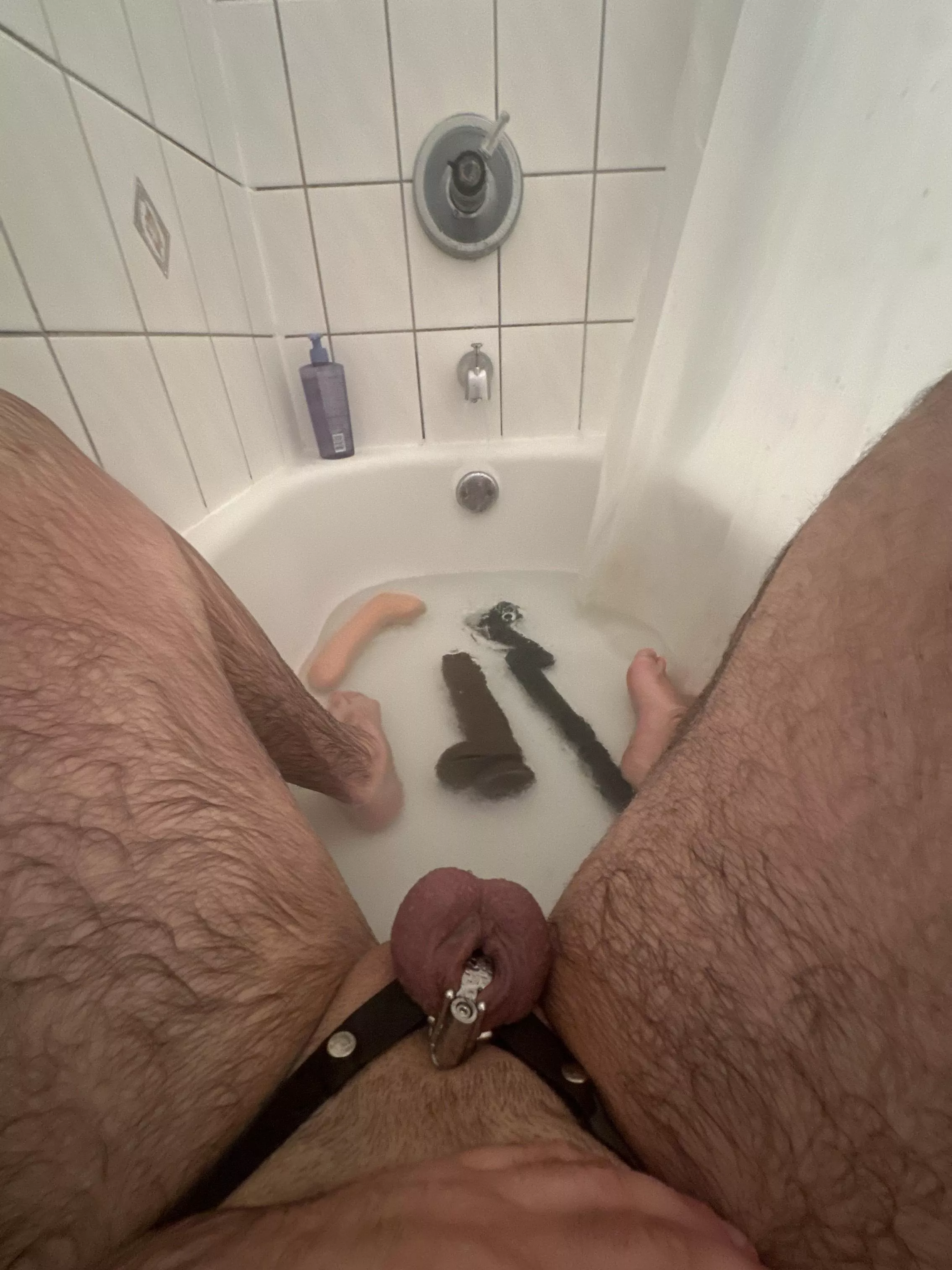 Taking a bath with friends