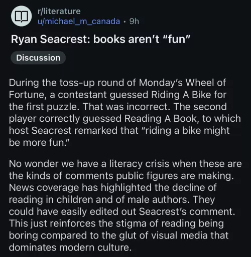 The real reason we have a literacy crisis: Ryan Seacrest