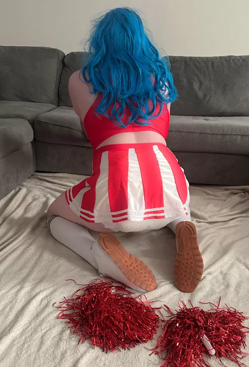 Think anyone will notice my diaper at cheer practice?