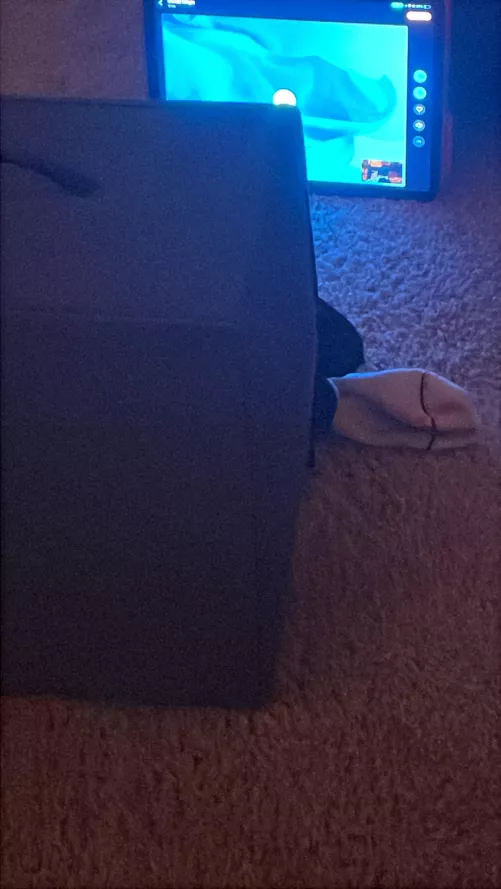 this foot freak is back edging to my empty socks while i just ignore him and tell him to send over and over again