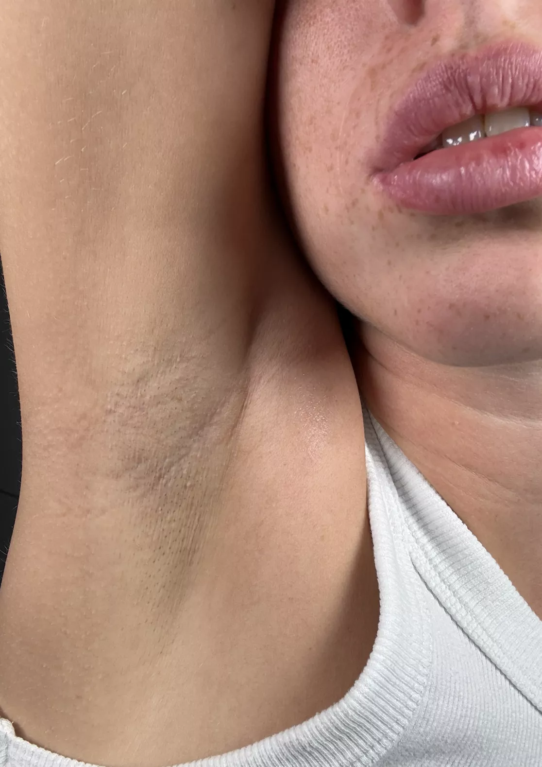 What words can I use to casually suggest an older man lick my armpits?