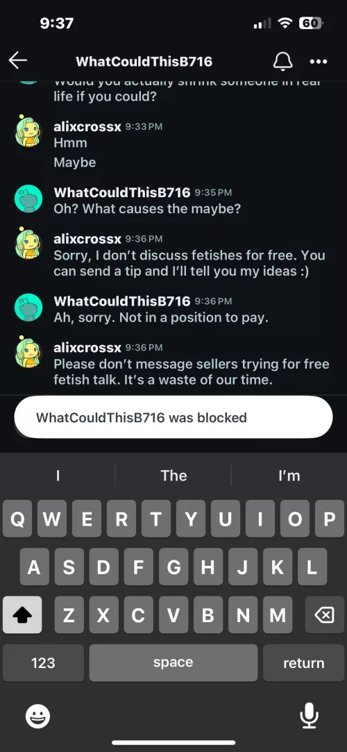 Whatcouldthisb716 tried for free fetish talk 