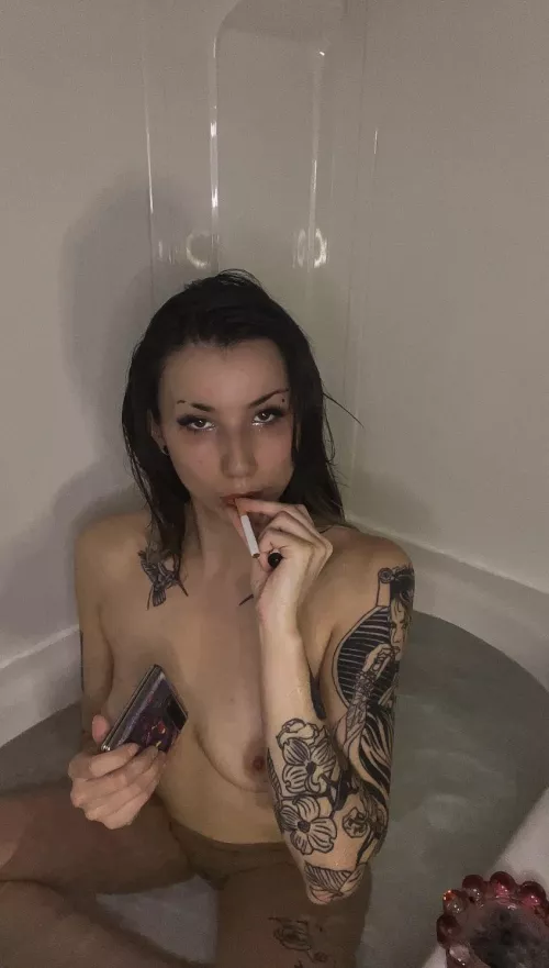 When we take a bath you’ll have to light it for me okay?