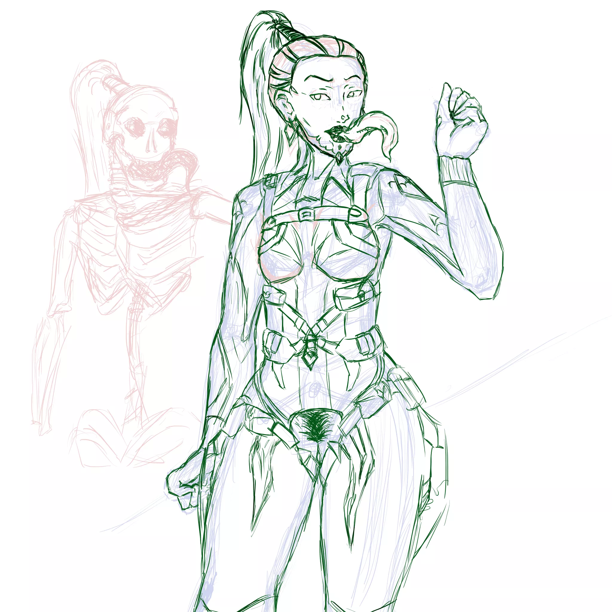 WIP. Eleanor / Nyx offers you a French kiss