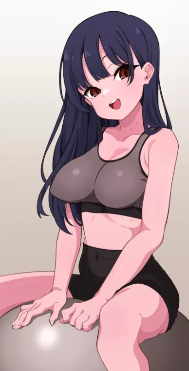 Yamada anna doing work out (Mekato)